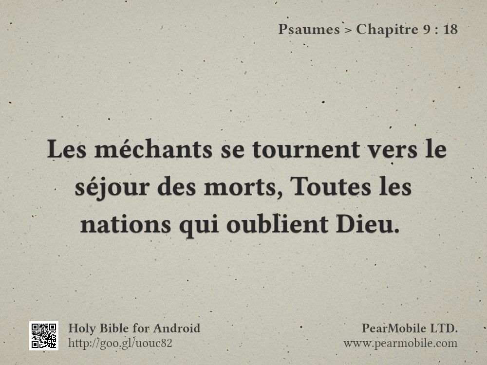 Psaumes, Chapitre 9:18